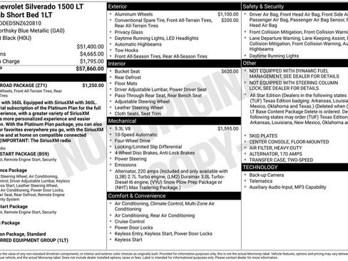 Used 2022 Chevrolet Silverado 1500 LT w/ Z71 Off-Road Package AWD/4WD image 12