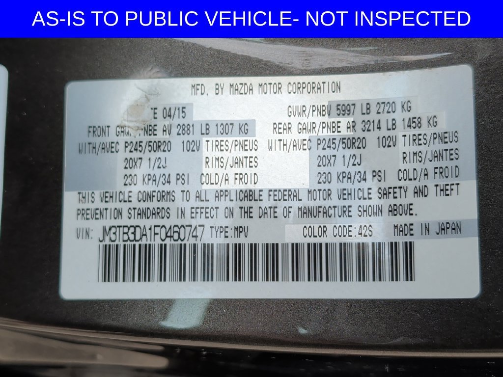 Used 2015 MAZDA CX-9 Grand Touring w/ GT Technology Package AWD/4WD image 40