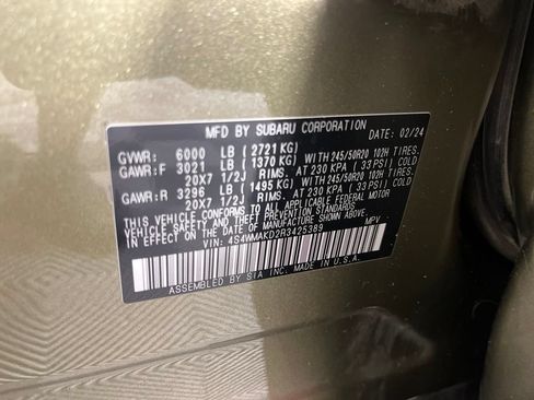Used 2024 Subaru Ascent Onyx Edition Limited AWD/4WD image 35