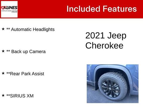Used 2021 Jeep Cherokee Latitude Plus AWD/4WD image 5