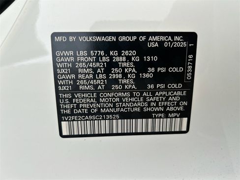 New 2025 Volkswagen Atlas Cross Sport SEL Premium R-Line image 55