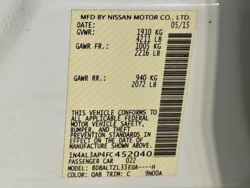 Used 2015 Nissan Altima 2.5 SL w/ Technology Package FWD image 49