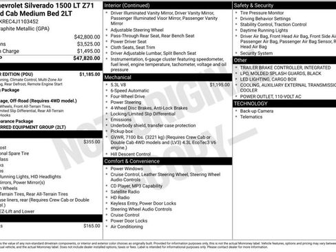 Used 2018 Chevrolet Silverado 1500 LT w/ All Star Edition AWD/4WD image 6