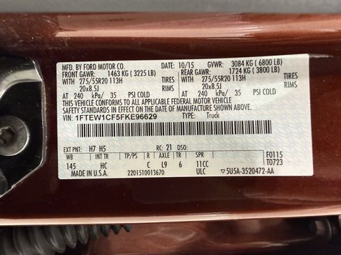 Used 2015 Ford F150 Lariat w/ Equipment Group 501A Mid image 19