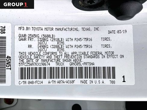 Used 2019 Toyota Tacoma SR5 AWD/4WD image 37