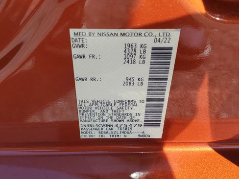 Certified 2022 Nissan Altima 2.5 SR image 24