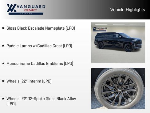 Used 2022 Cadillac Escalade ESV Sport w/ Touring Package RWD image 11