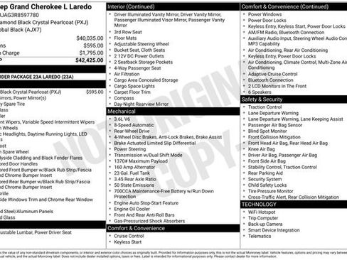 New 2024 Jeep Grand Cherokee L Laredo image 15
