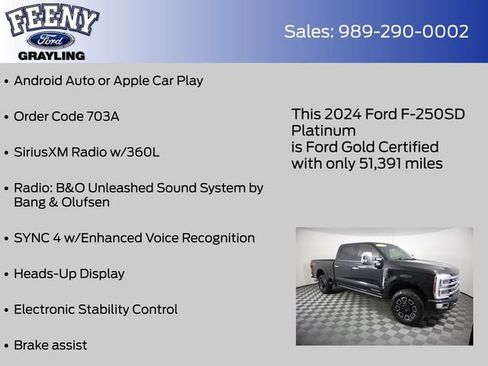 Used 2024 Ford F250 Platinum w/ FX4 Off-Road Package AWD/4WD image 9