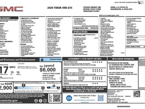 New 2026 GMC Yukon AT4 w/ AT4 Premium Plus Package image 4