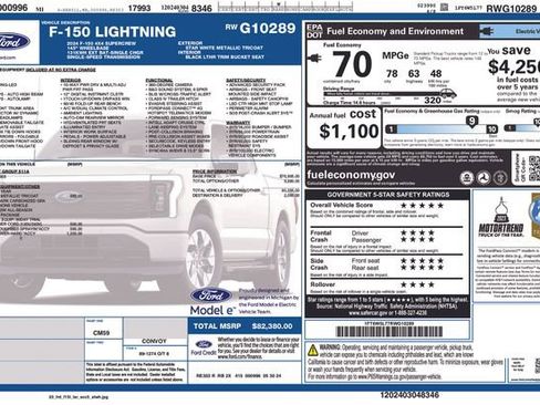 Used 2024 Ford F150 Lightning Lariat image 35