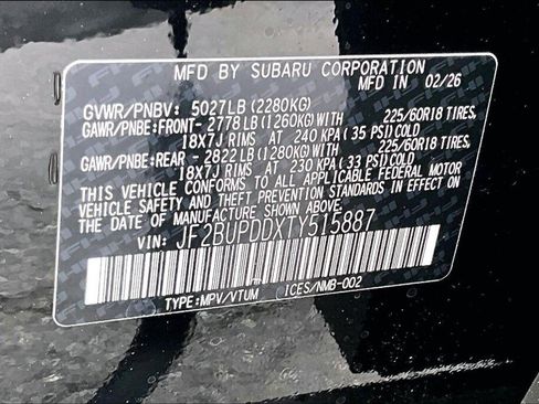 New 2026 Subaru Outback Limited AWD/4WD image 11