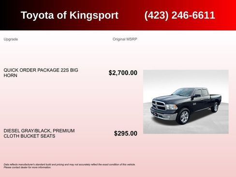 Used 2017 RAM 1500 Big Horn image 3