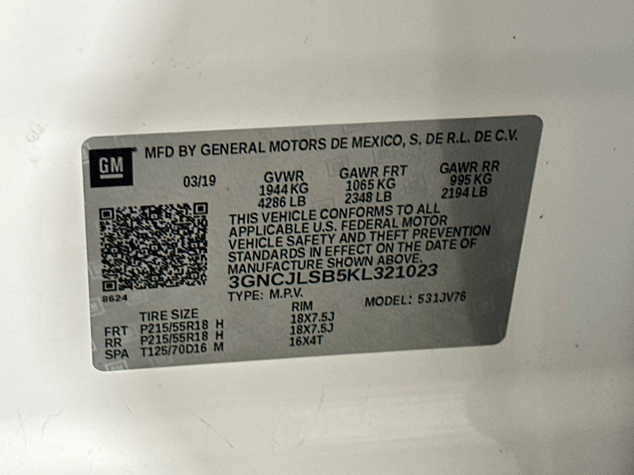 Used 2019 Chevrolet Trax LT w/ Redline Edition FWD image 12