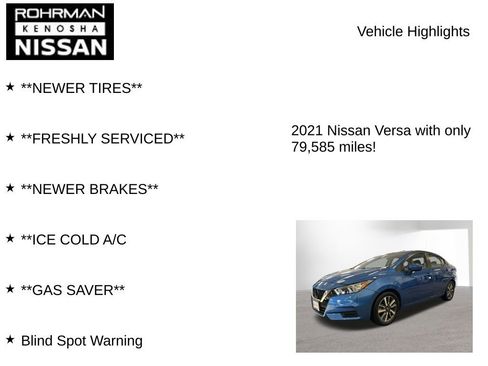 Used 2021 Nissan Versa SV image 7