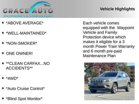 Used 2021 Jeep Cherokee Limited w/ Mopar Interior Package image 2