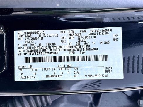 Used 2020 Ford F150 XL w/ Equipment Group 101A Mid AWD/4WD image 36