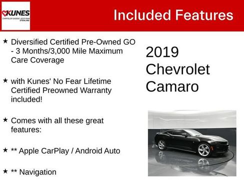 Used 2019 Chevrolet Camaro SS RWD image 4
