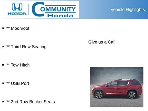 Used 2019 GMC Acadia Denali w/ Technology Package image 9