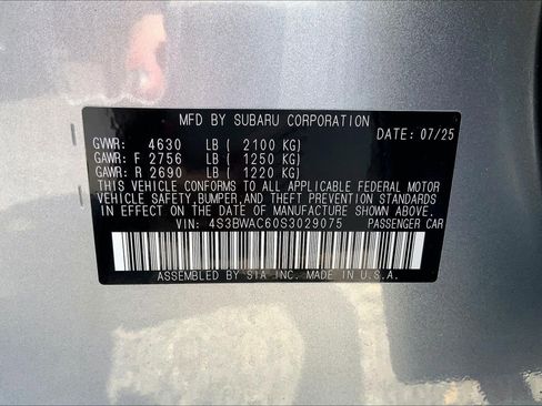 Certified 2025 Subaru Legacy Premium AWD/4WD image 33
