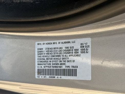 Used 2017 Honda Ridgeline RTL-E image 33