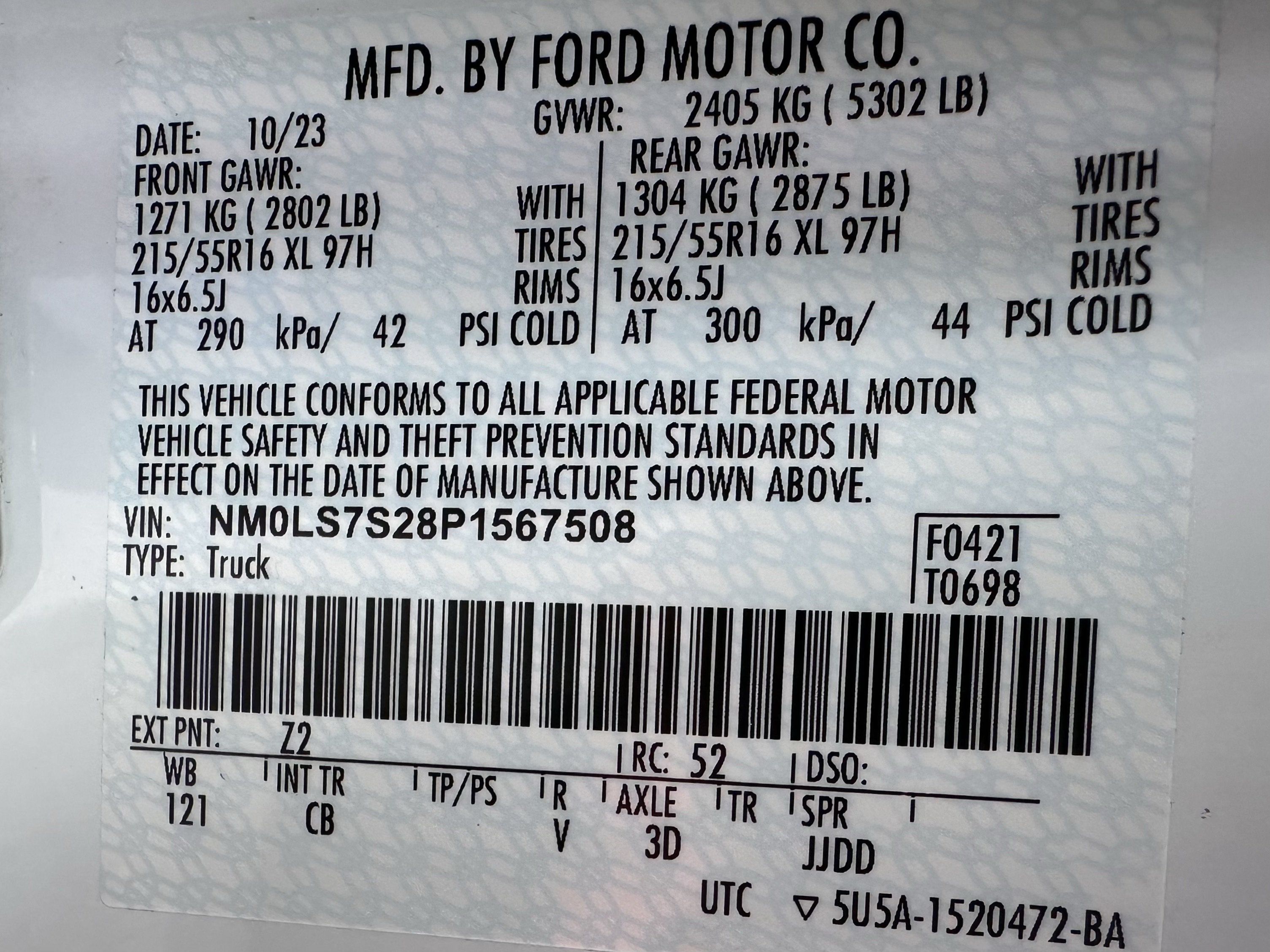 Certified 2023 Ford Transit Connect XL FWD image 30