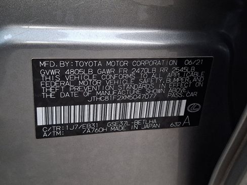 Used 2021 Lexus IS 300 AWD w/ Comfort Package image 28