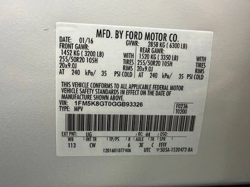 Used 2016 Ford Explorer Sport AWD/4WD image 31