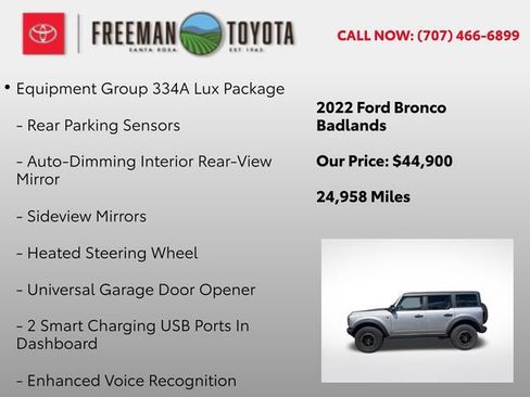 Used 2022 Ford Bronco Badlands AWD/4WD image 10