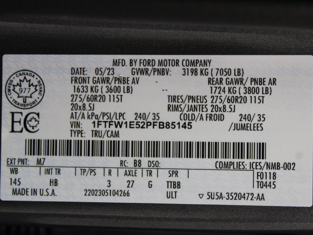Used 2023 Ford F150 Lariat w/ Equipment Group 502A High AWD/4WD image 78