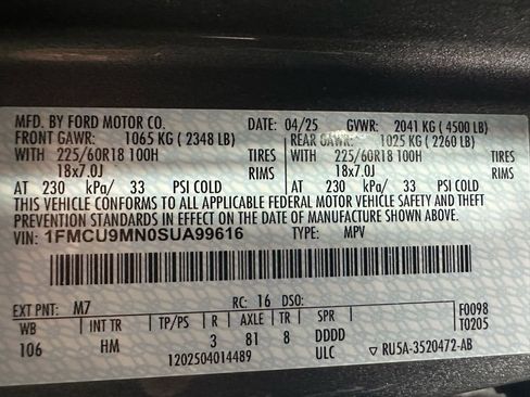 Used 2025 Ford Escape ST-Line image 11