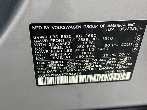 New 2026 Volkswagen Atlas SEL Premium R-Line AWD/4WD image 28