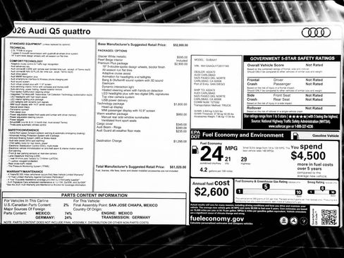 New 2026 Audi Q5 Premium Plus AWD/4WD image 23