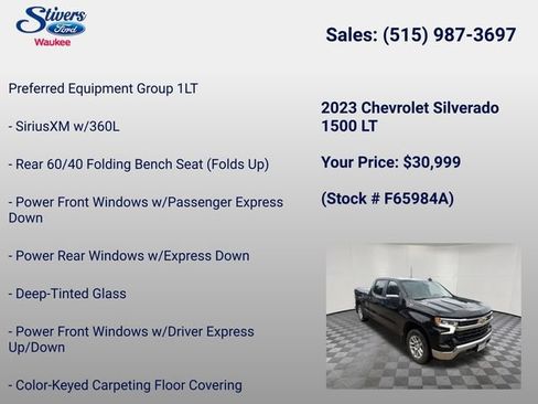 Used 2023 Chevrolet Silverado 1500 LT AWD/4WD image 8