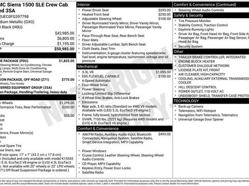 Used 2015 GMC Sierra 1500 SLE w/ SLE Value Package AWD/4WD image 6