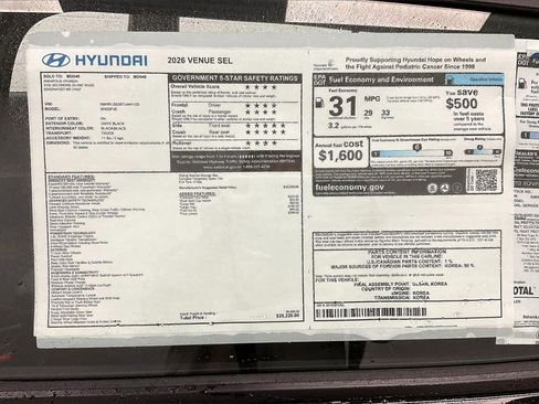 New 2026 Hyundai Venue SEL image 14