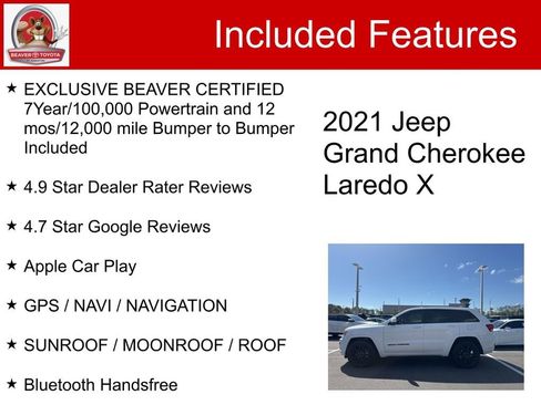 Used 2021 Jeep Grand Cherokee Laredo X image 5