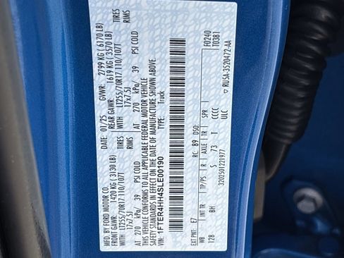 Used 2025 Ford Ranger XLT w/ Equipment Group 301A High image 33