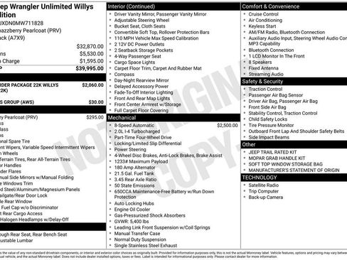 Used 2021 Jeep Wrangler Unlimited Sport image 33