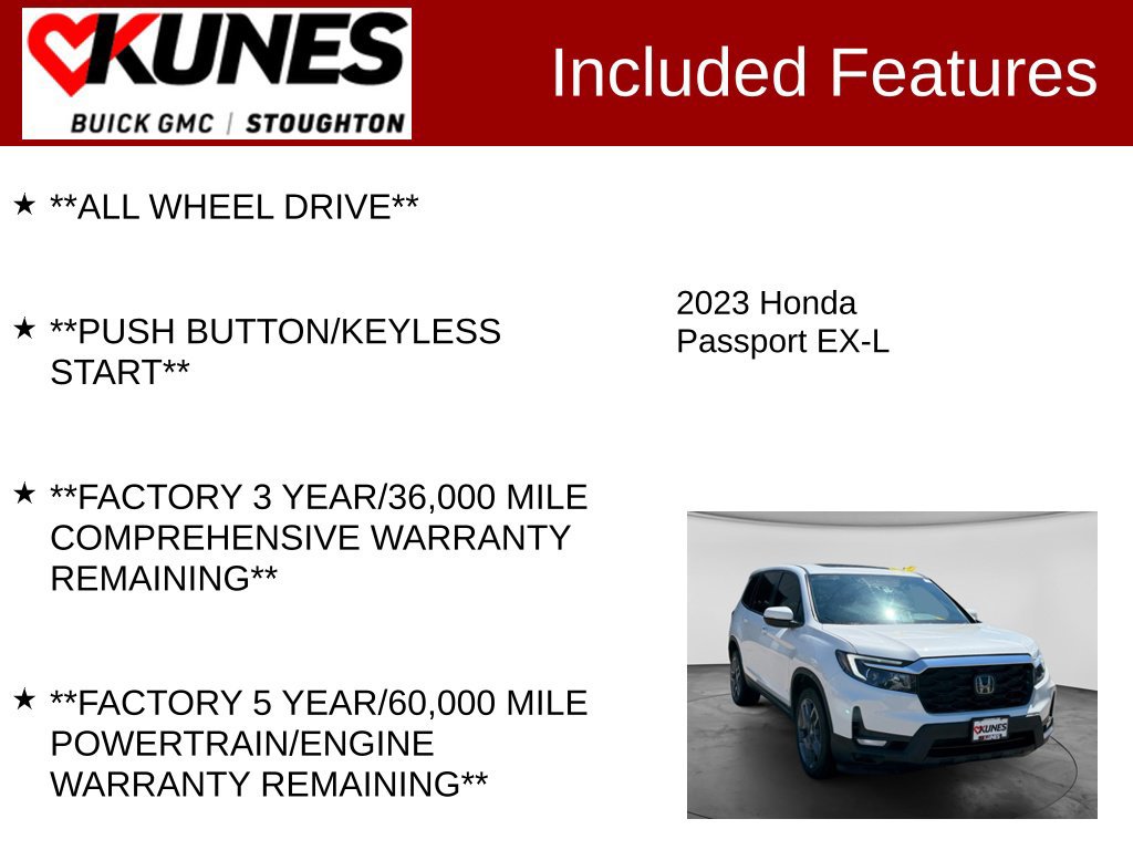 Used 2023 Honda Passport EX-L image 3