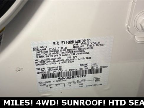 Used 2019 Ford EcoSport SE w/ Interior Protection Package image 33