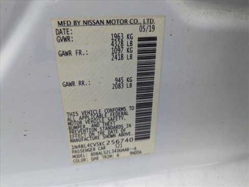 Used 2019 Nissan Altima 2.5 SR w/ SR Premium Package FWD image 25