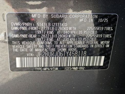 New 2026 Subaru Outback Touring XT image 18