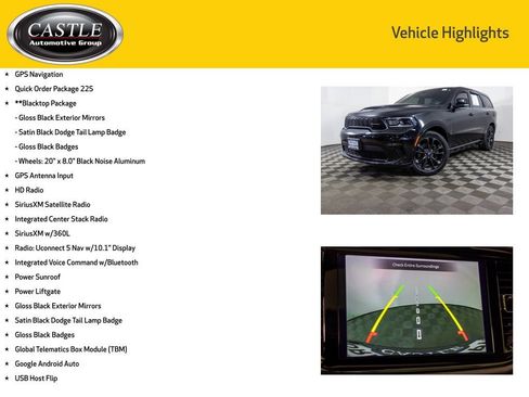 Used 2021 Dodge Durango R/T w/ Blacktop Package AWD/4WD image 3