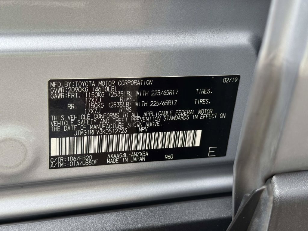 Used 2019 Toyota RAV4 LE w/ All Weather Liner Package AWD/4WD image 27