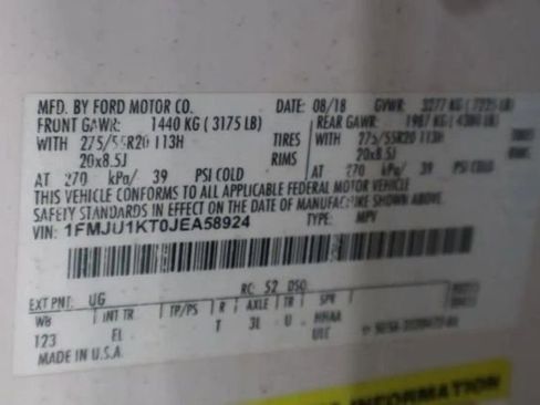 Used 2018 Ford Expedition Limited w/ Equipment Group 301A image 34