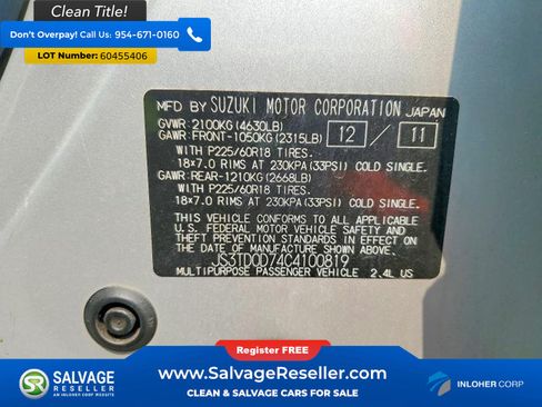 Used 2012 Suzuki Grand Vitara Limited AWD/4WD image 17