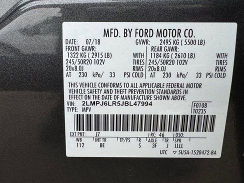 Used 2018 Lincoln MKX Reserve w/ Lincoln MKX Climate Package image 39