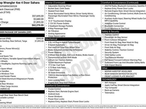 Used 2024 Jeep Wrangler Unlimited Sahara AWD/4WD image 44