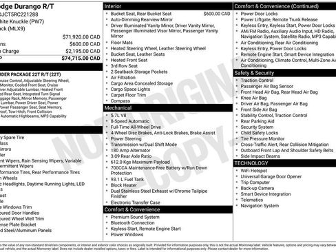 Used 2024 Dodge Durango R/T AWD/4WD image 13